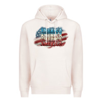 Pale Pink America america Premium Hoodie - NancyCooperArtShop