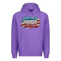 Purple America america Premium Hoodie - NancyCooperArtShop
