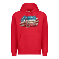 Red America america Premium Hoodie - NancyCooperArtShop