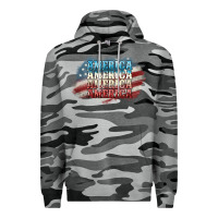 Slate Camo America america Premium Hoodie - NancyCooperArtShop