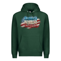 Sports Green America america Premium Hoodie - NancyCooperArtShop