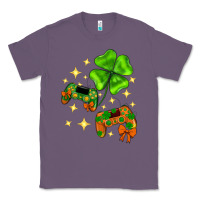 Lavender St. Patrick's Day with game control and clover Classic Tee - Neo Western