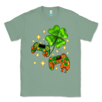 Sage St. Patrick's Day with game control and clover Classic Tee - Neo Western