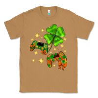 Toasted Coconut St. Patrick's Day with game control and clover Classic Tee - Neo Western