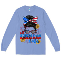 Colony Blue All American Babe 4th of July Long Sleeve Tee - CowGirlArtShop