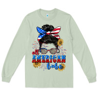 Matcha All American Babe 4th of July Long Sleeve Tee - CowGirlArtShop