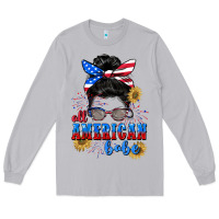 Moon Dust All American Babe 4th of July Long Sleeve Tee - CowGirlArtShop