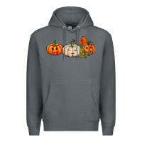 Rock pumpkins face Premium Hoodie - AdoDesignShop