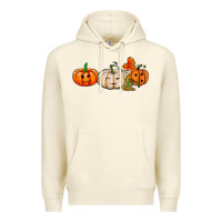 Sandshell pumpkins face Premium Hoodie - AdoDesignShop
