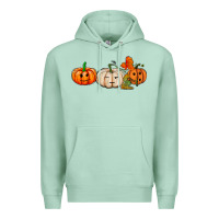 Seafoam pumpkins face Premium Hoodie - AdoDesignShop
