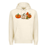 Tofu pumpkins face Premium Hoodie - AdoDesignShop