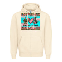 Sandshell peace love pitbull Zipper Hoodie - JahusDesignShop