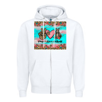 White peace love pitbull Zipper Hoodie - JahusDesignShop