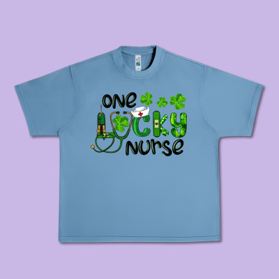 St. Patrick's Day One Lucky Nurse Urban Heavy Tee Designed By Ranaportraitstore