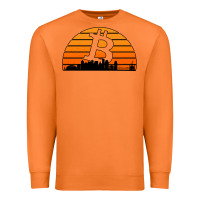 Carrot bitcoin new orleans retro sunset Premium Sweatshirt - Jasminsmagicworld