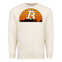 Sandshell bitcoin new orleans retro sunset Premium Sweatshirt - Jasminsmagicworld