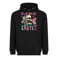 Black dead inside but it's easter Heavyweight Hoodie - Jasminsmagicworld