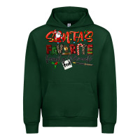 Forest Green santa's favorite family advocate Urban Hoodie - LillyAllenDesigns