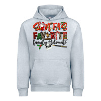 Heather Grey santa's favorite family advocate Urban Hoodie - LillyAllenDesigns