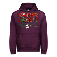Mauve Wine santa's favorite family advocate Urban Hoodie - LillyAllenDesigns