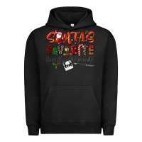Pigment Black santa's favorite family advocate Urban Hoodie - LillyAllenDesigns