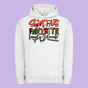 Santa's Favorite Family Advocate Urban Hoodie Designed By Lillyallendesigns
