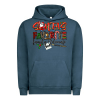 Pigment Midnight Navy santa's favorite family advocate Urban Hoodie - LillyAllenDesigns