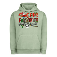 Pigment Oil Green santa's favorite family advocate Urban Hoodie - LillyAllenDesigns