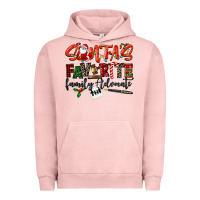 Pigment Salmon santa's favorite family advocate Urban Hoodie - LillyAllenDesigns