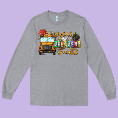 Student Delivery Specialist Long Sleeve Tee Designed By Cowhidedigitalart