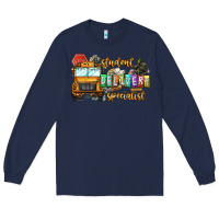 Navy Student Delivery Specialist Long Sleeve Tee - CowhideDigitalArt
