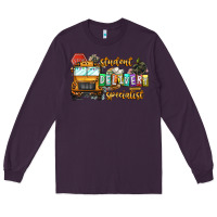 Plum Student Delivery Specialist Long Sleeve Tee - CowhideDigitalArt