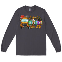 Smoke Student Delivery Specialist Long Sleeve Tee - CowhideDigitalArt