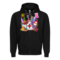 Black nurse  summer Zipper Hoodie - AdoDesignShop