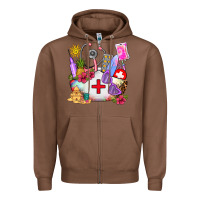 Chestnut nurse  summer Zipper Hoodie - AdoDesignShop