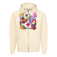 Sandshell nurse  summer Zipper Hoodie - AdoDesignShop