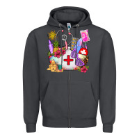 Smoke nurse  summer Zipper Hoodie - AdoDesignShop