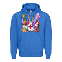 True Royal nurse  summer Zipper Hoodie - AdoDesignShop