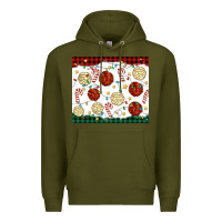 Army Green christmas conchas Premium Hoodie - MaliasSmallBusiness