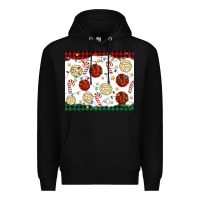 Black christmas conchas Premium Hoodie - MaliasSmallBusiness