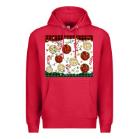 Cardinal christmas conchas Premium Hoodie - MaliasSmallBusiness