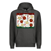 Charcoal Heather christmas conchas Premium Hoodie - MaliasSmallBusiness