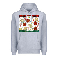 Heather Grey christmas conchas Premium Hoodie - MaliasSmallBusiness