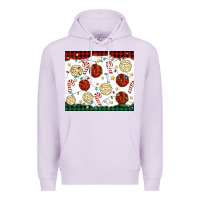 Lilac christmas conchas Premium Hoodie - MaliasSmallBusiness