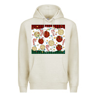 Oatmeal Heather christmas conchas Premium Hoodie - MaliasSmallBusiness