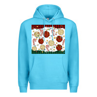 Ocean Blue christmas conchas Premium Hoodie - MaliasSmallBusiness