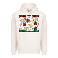 Pale Pink christmas conchas Premium Hoodie - MaliasSmallBusiness