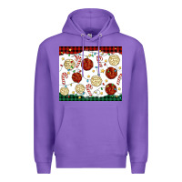 Purple christmas conchas Premium Hoodie - MaliasSmallBusiness