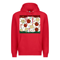 Red christmas conchas Premium Hoodie - MaliasSmallBusiness