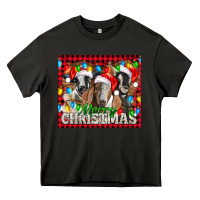 Asphalt Merry Christmas  With Goats Heavy Core Tee - LillyAllenDesigns
